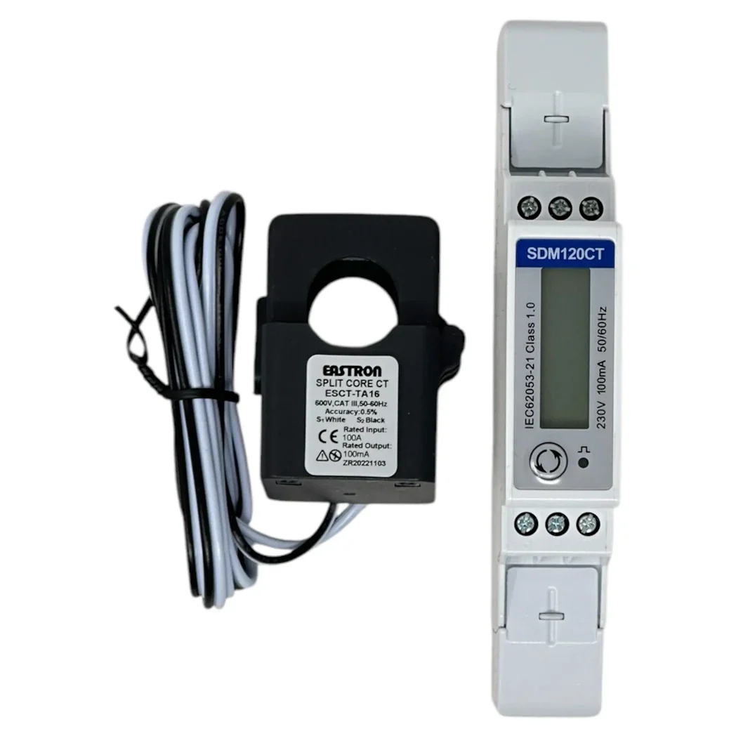Solis Meter 1ph Eastron with external CT - SDM120CT - Image 2