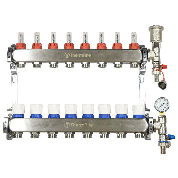 Stainless Steel Underfloor Heating Manifold 2 to 12 Port Options - Image 10