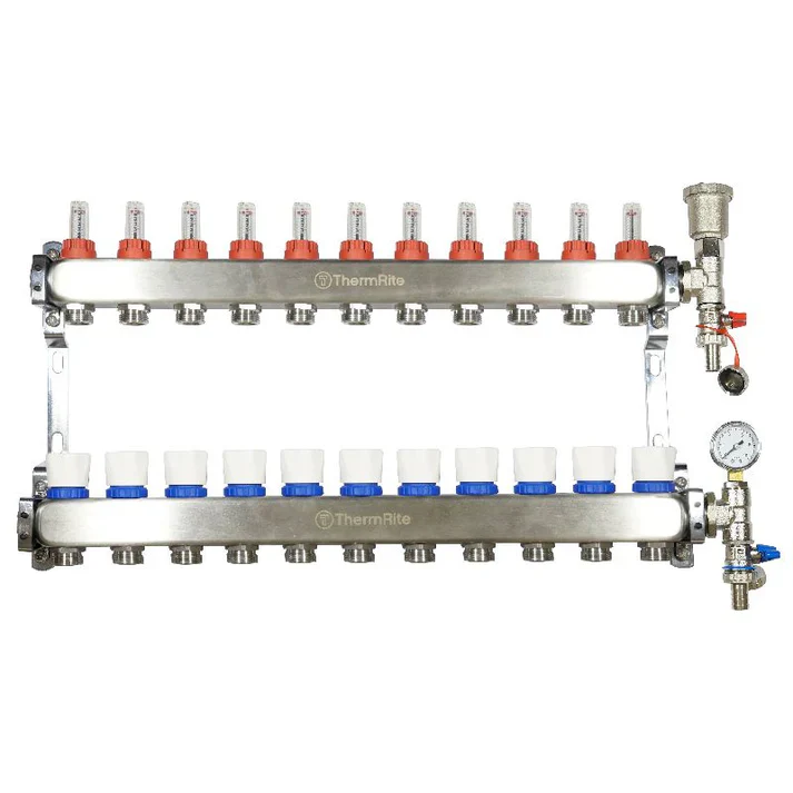Stainless Steel Underfloor Heating Manifold 2 to 12 Port Options - Image 13