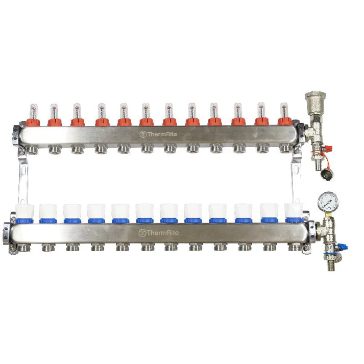 Stainless Steel Underfloor Heating Manifold 2 to 12 Port Options - Image 14