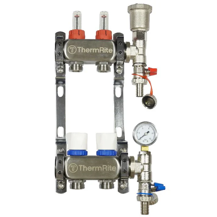 Stainless Steel Underfloor Heating Manifold 2 to 12 Port Options - Image 4
