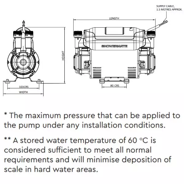 Stuart Turner Showermate S1.5 Bar Twin Shower Pump - Image 3