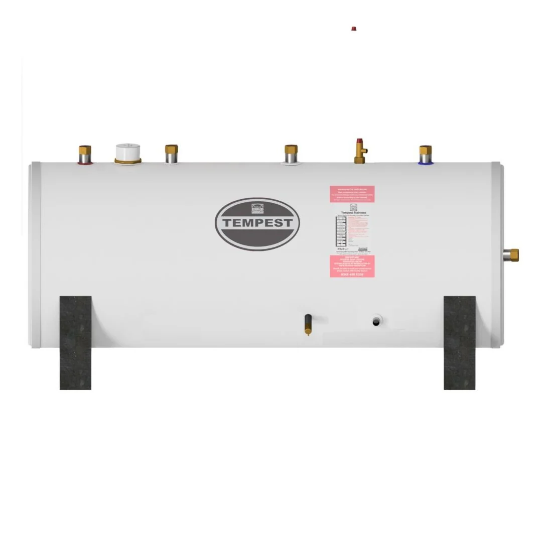 Telford Tempest Indirect Horizontal Heat Pump Cylinder 170L 200L 250L 300L 400L 500L - Image 3