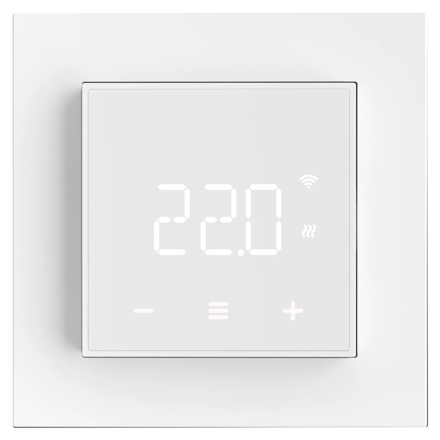 ThermoSphere T-MO Electric Heating Thermostat – White, Wi-Fi, BLE, 16A, ZeroX, 5-Year Warranty