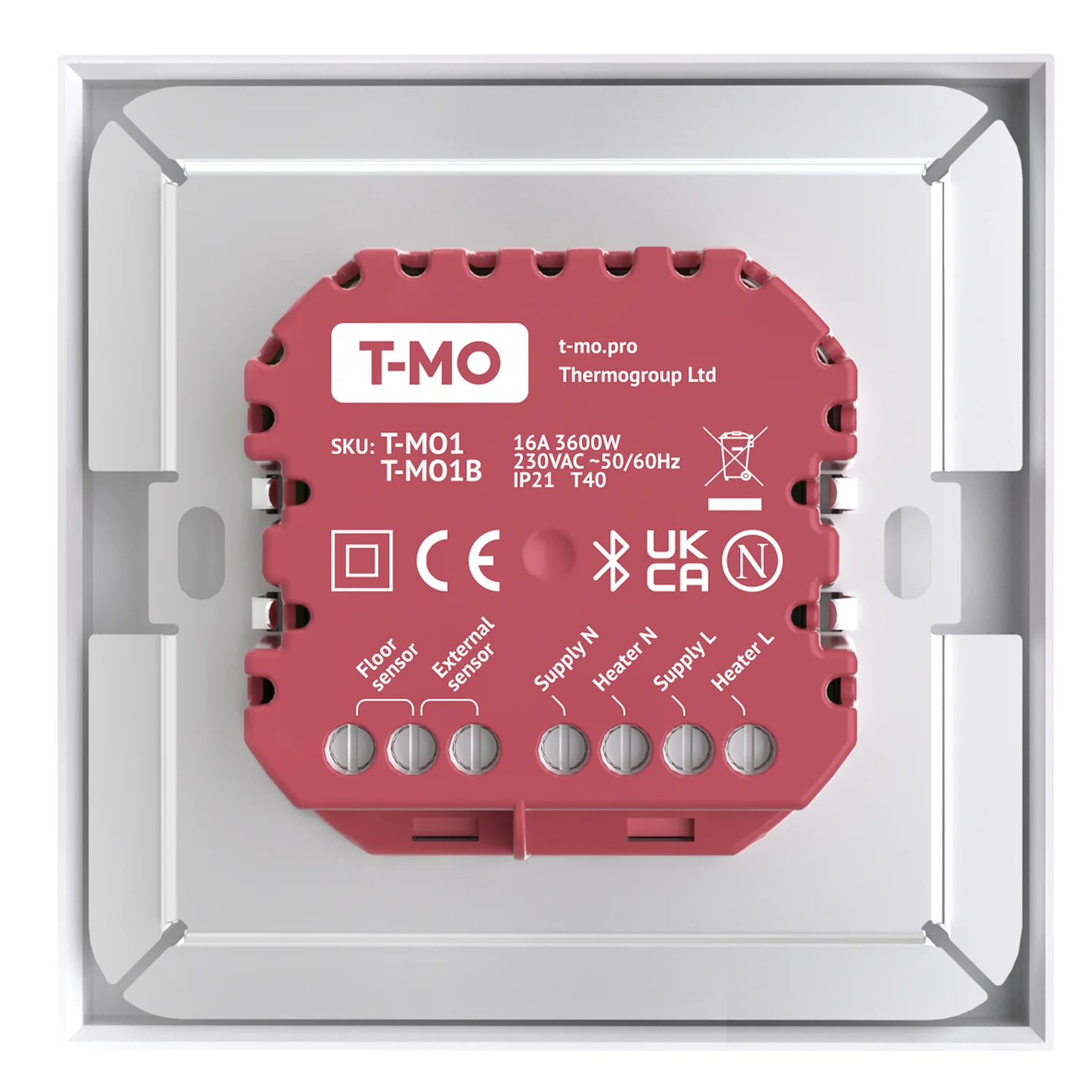 ThermoSphere T-MO Electric Heating Thermostat – White, Wi-Fi, BLE, 16A, ZeroX, 5-Year Warranty - Image 6