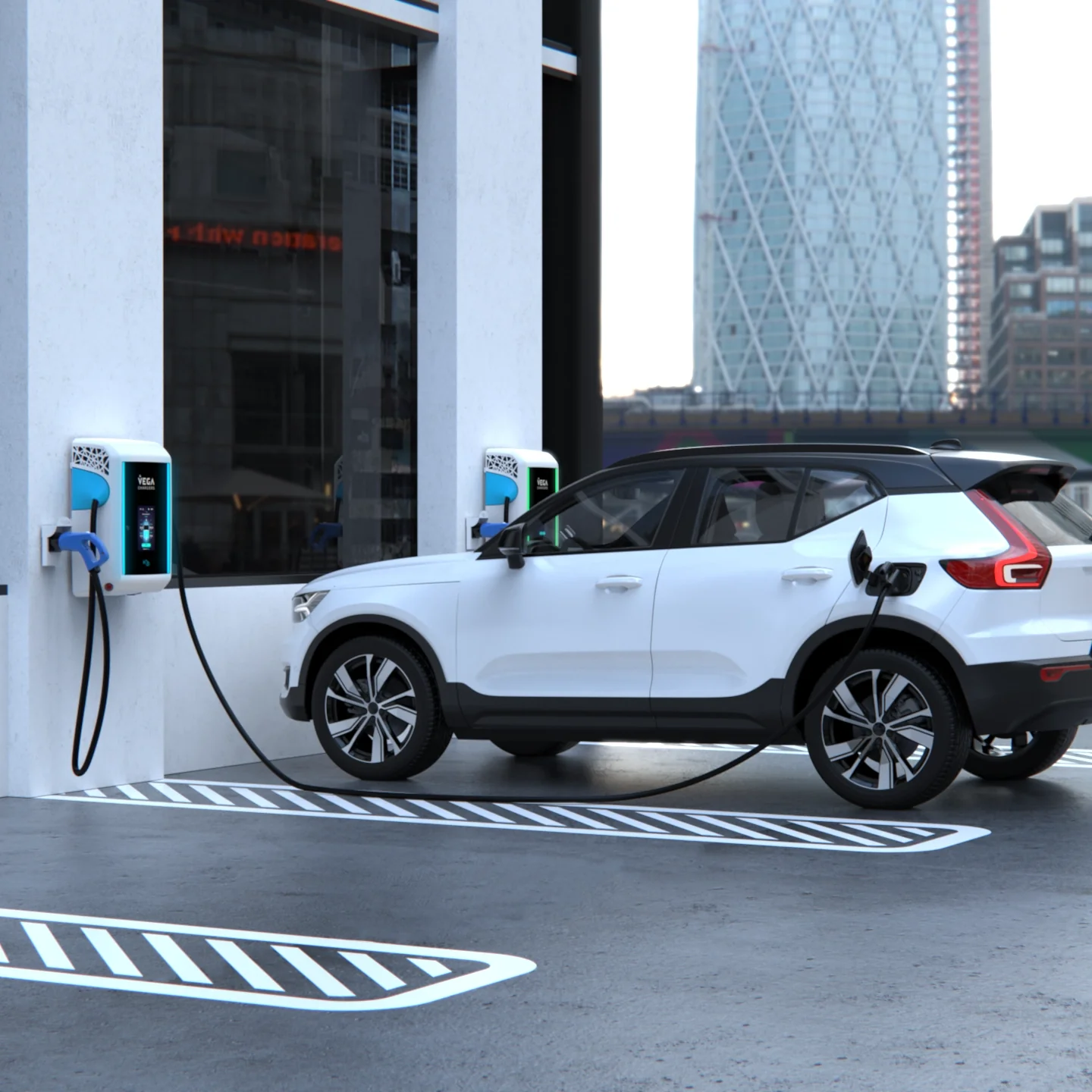 VEGA Chargers ALOHA Gravity DC 40kW EV Charging Station – Compact Wall or Pedestal DC Fast Charger - Image 4
