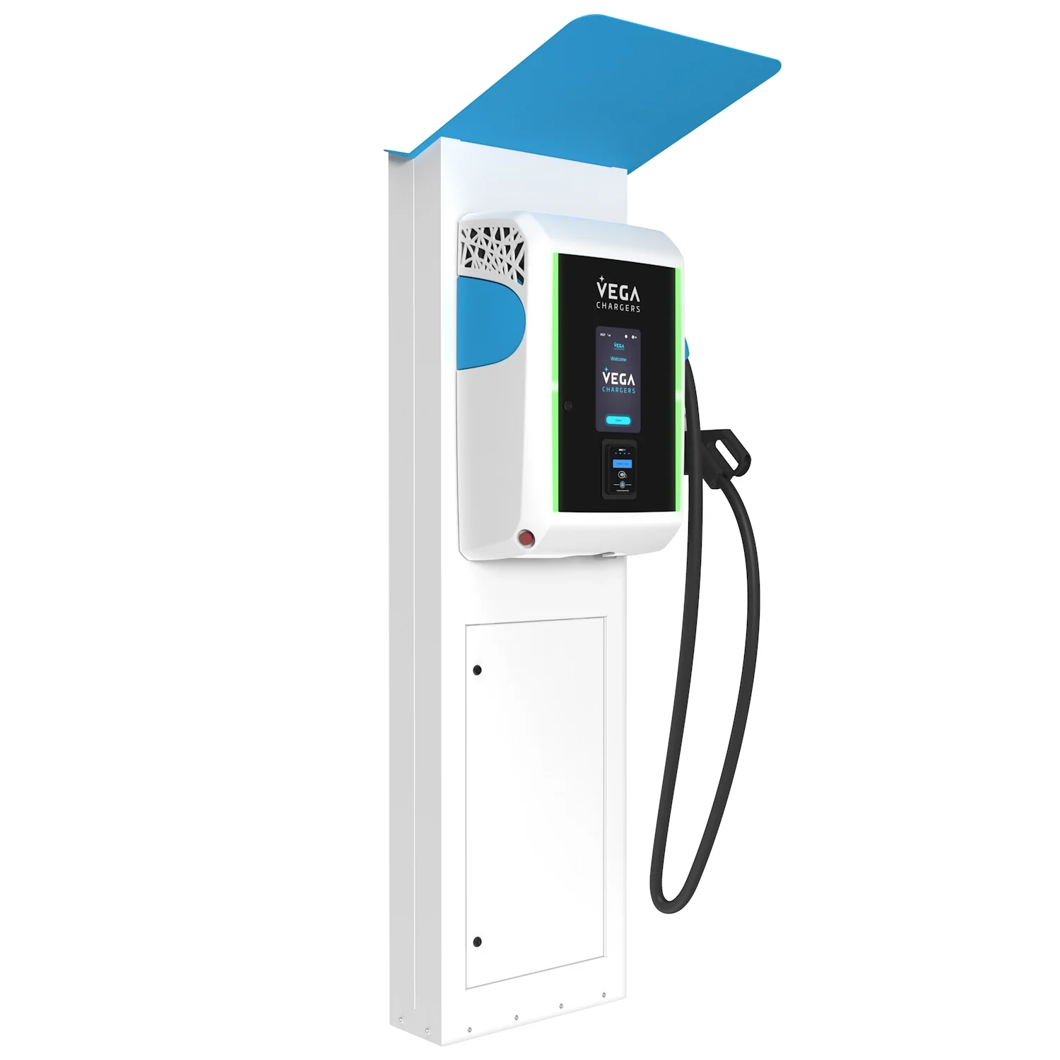 VEGA Chargers ALOHA Gravity DC 40kW EV Charging Station – Compact Wall or Pedestal DC Fast Charger - Image 5