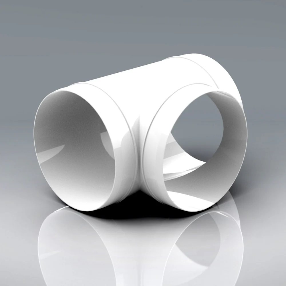 Verplas 150mm Round Equal T-Piece Duct Fitting