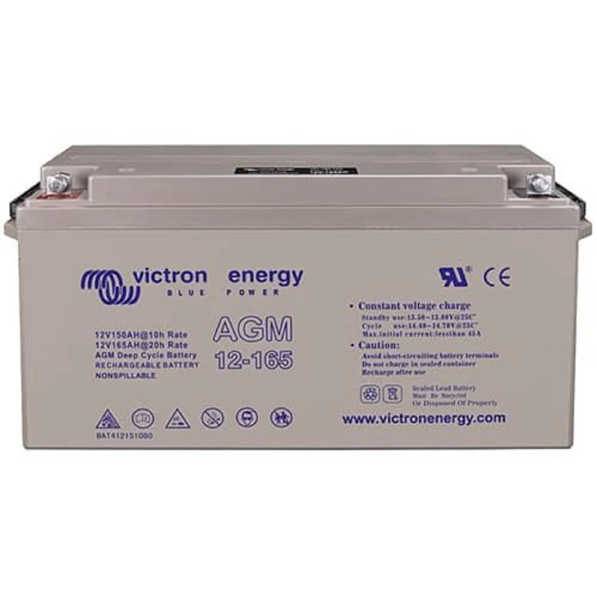 Victron 12V 165Ah AGM Deep Cycle High Current Flow Battery - BAT412151084 - Image 8