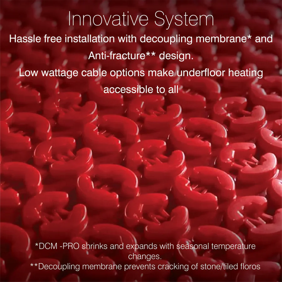 Warmup DCM-PRO Electric Underfloor Heating System - Loose Lay Heating Cable and Decoupling Mat - Image 2